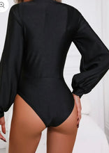 Load image into Gallery viewer, Surplice Slit Long Sleeve Bodysuit
