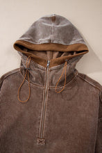 Load image into Gallery viewer, Zipper Kangaroo Pocket Corduroy Hoodie (Ships 9/10)
