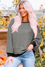 Load image into Gallery viewer, Cozy Striped Oversized Sweatshirt
