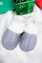 Load image into Gallery viewer, Trimmed Plush Slippers
