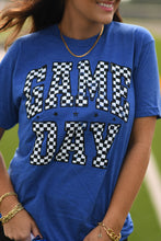 Load image into Gallery viewer, RTS Blue Checkered Game Day Tee
