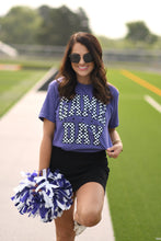 Load image into Gallery viewer, RTS Purple Checkered Game Day Tee
