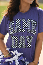 Load image into Gallery viewer, RTS Purple Checkered Game Day Tee
