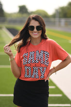 Load image into Gallery viewer, RTS Orange Checkered Game Day Tee
