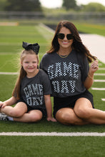 Load image into Gallery viewer, RTS Charcoal Checkered Game Day Tee
