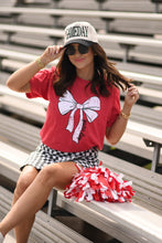 Load image into Gallery viewer, RTS Red Game Day Bow Tee
