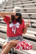 Load image into Gallery viewer, RTS Red Game Day Bow Tee

