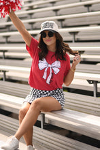 Load image into Gallery viewer, RTS Red Game Day Bow Tee
