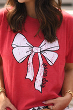 Load image into Gallery viewer, RTS Red Game Day Bow Tee
