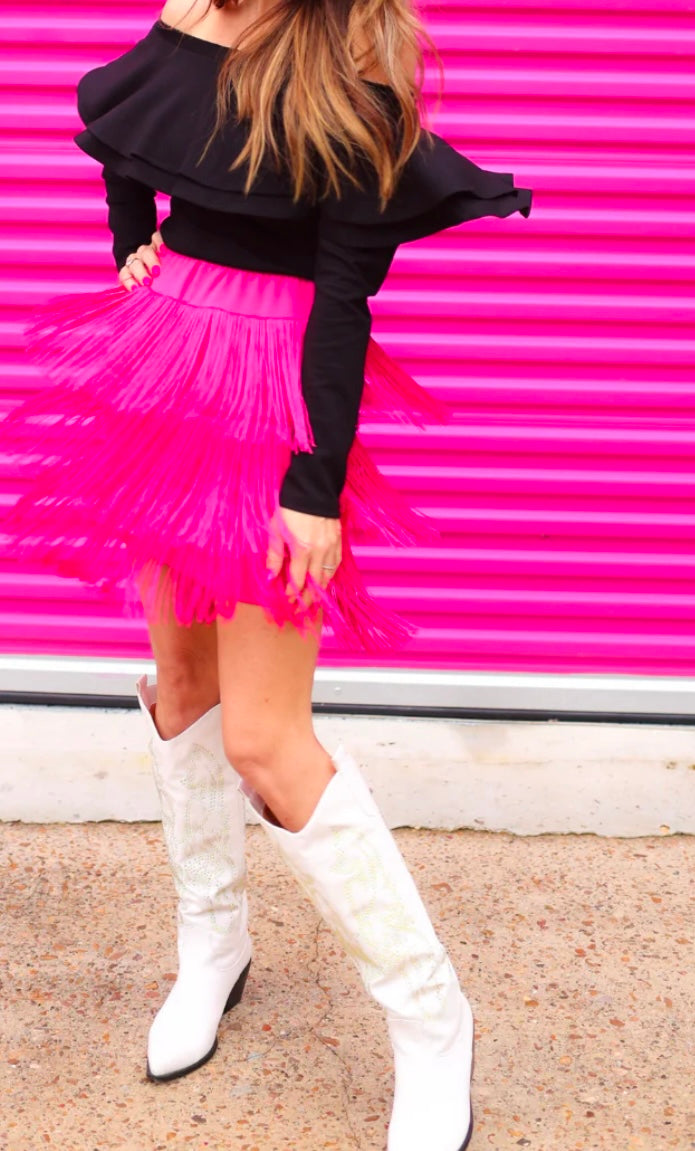 Signature Moves Fringe Skort