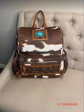 Load image into Gallery viewer, CowHide Backpack Bag
