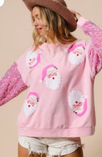 Load image into Gallery viewer, Christmas Sequin Sleeve Sweatshirt
