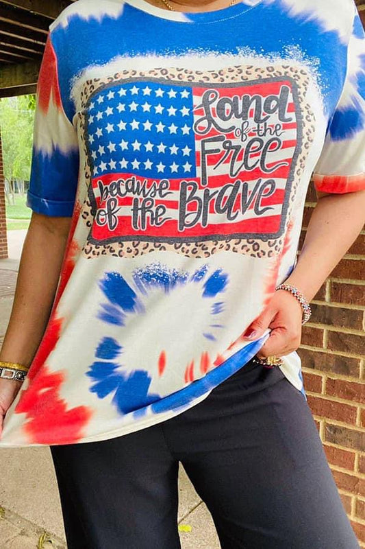 Land of the Free Tie Dye