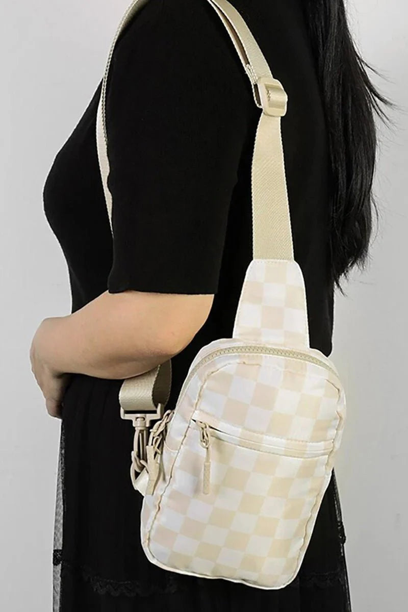 Checkered Sling Bags