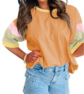 Color Block Sleeve Top
