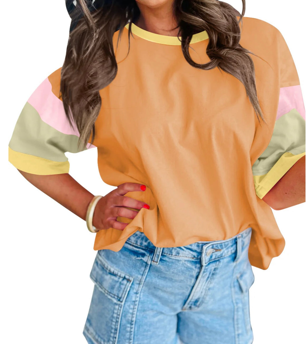 Color Block Sleeve Top