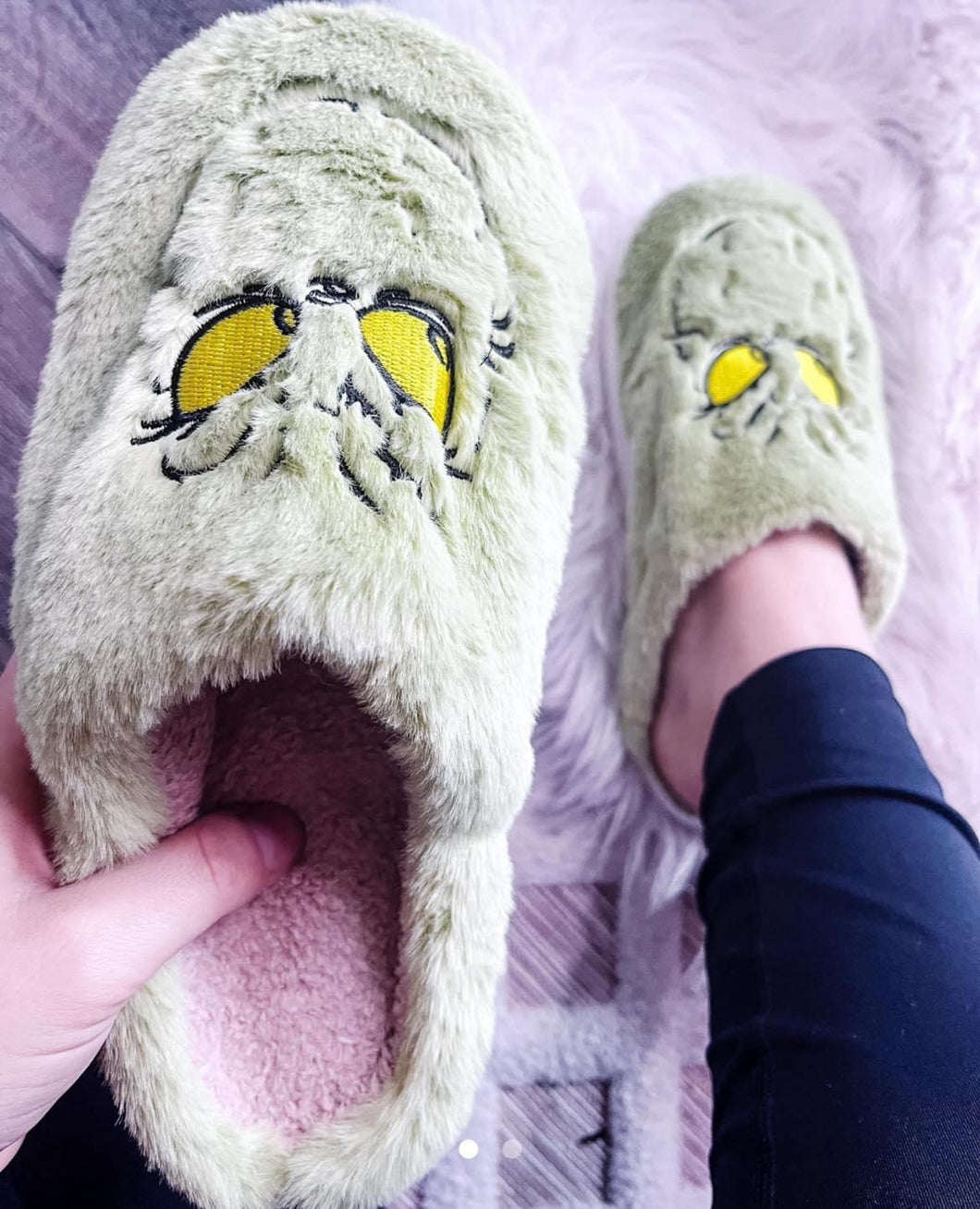 Green Man Slippers