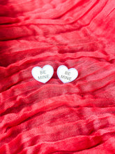 Load image into Gallery viewer, &quot;Be Mine&quot; Heart Studs
