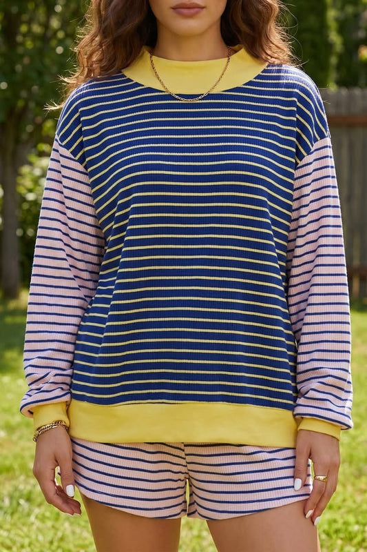 Shift Pant Set | Blue Stripe