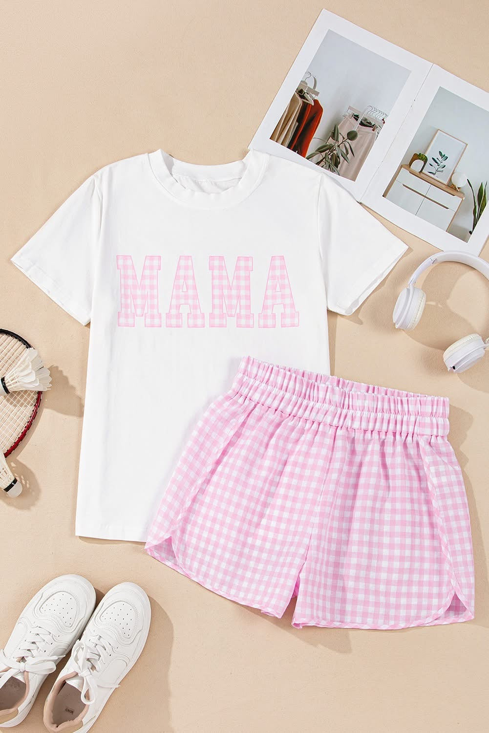 White MAMA lounge set