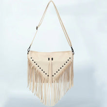 Load image into Gallery viewer, Studded Soft Leather Tassel Bag
