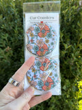 Floral Car Coasters