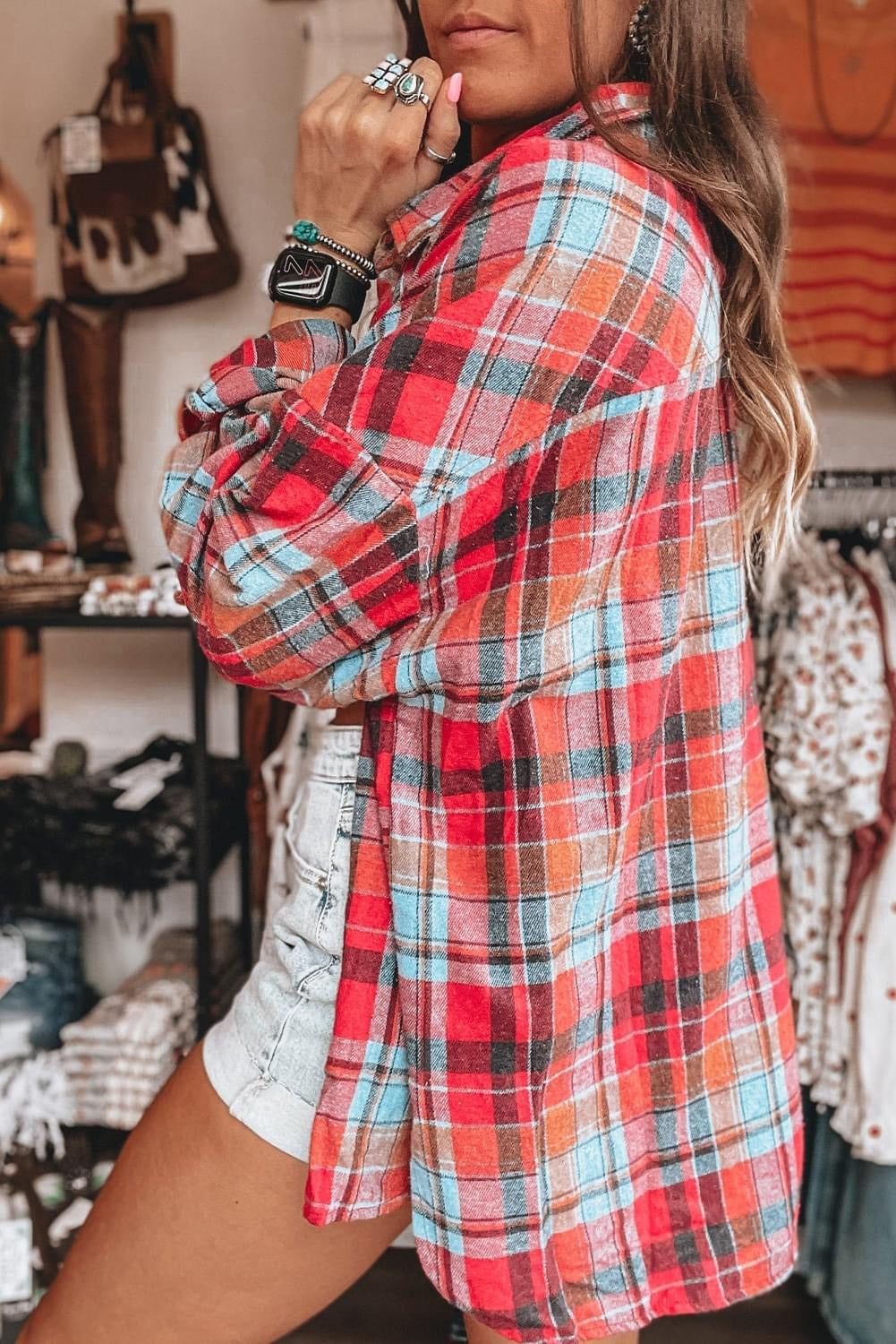 Plaid Print Loose Vintage Flannel