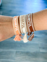 Load image into Gallery viewer, &quot;Thankful&quot; Woven Bracelets
