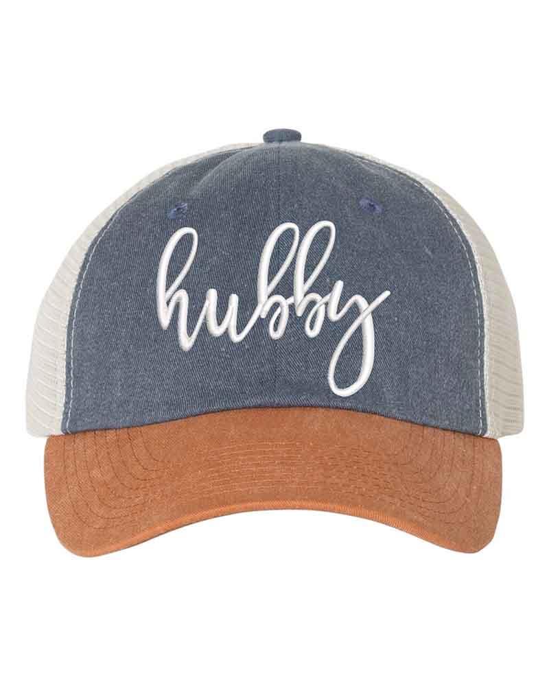 Embroidered Wifey/Hubby Trucker Hat – Anniversary Gift Cap