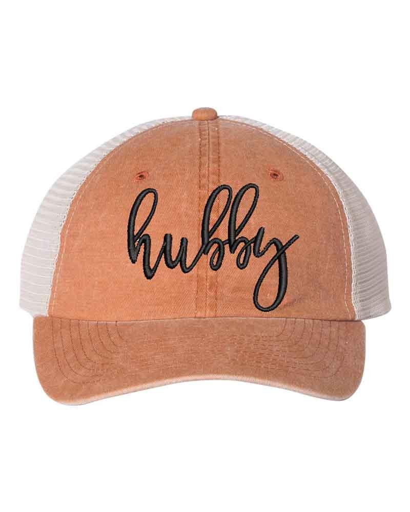 Embroidered Wifey/Hubby Trucker Hat – Anniversary Gift Cap
