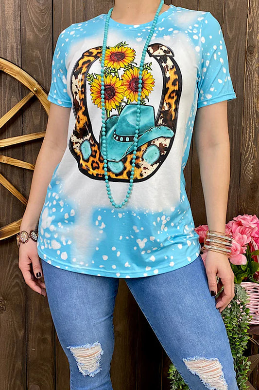 Cheetah Sunflower Bleached Tee Lady charmonline