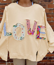 Load image into Gallery viewer, LOVE Patch Sweatshirt- Ships 11/25
