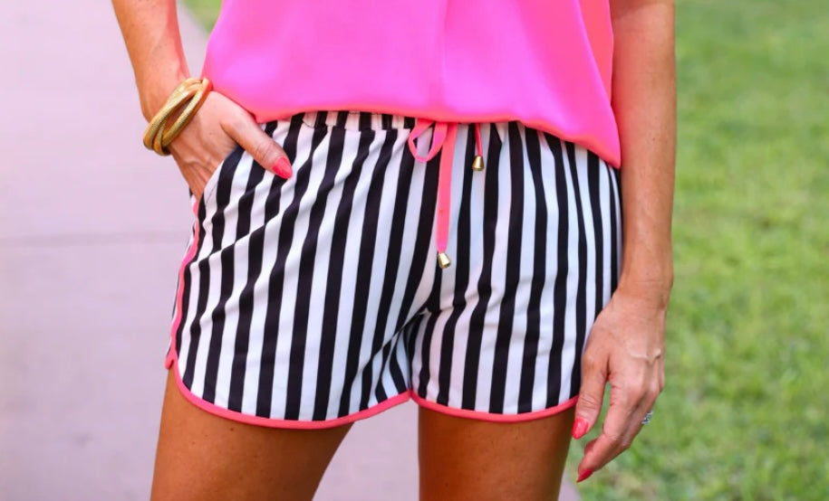 Rosemary Stripes Everyday Shorts (Preorder)