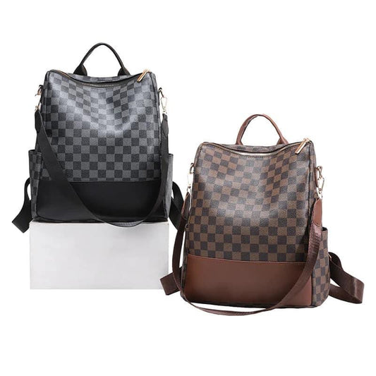 Checkered Backpack Sale Caffeine candles chaos