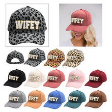 Load image into Gallery viewer, Wifey Corduroy Baseball Caps
