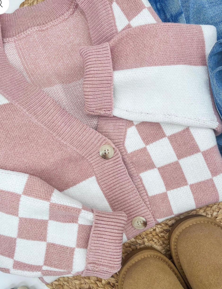 Remy Checker Cardi