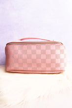 Load image into Gallery viewer, Checkered expandable Makeup Bag

