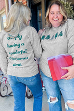 Load image into Gallery viewer, Christmas Tree &amp; Letter Graphic Sweatshirt
