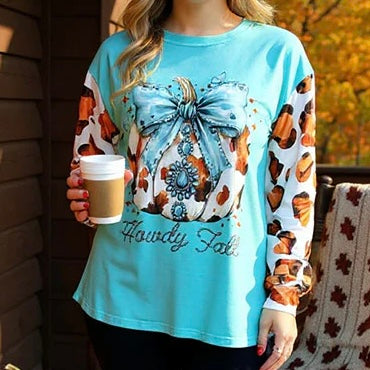 Howdy Fall Pumpkin blouse