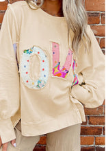 Load image into Gallery viewer, LOVE Patch Sweatshirt- Ships 11/25
