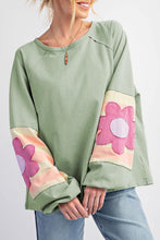 Load image into Gallery viewer, Flower Patchwork Wxposed Sean Oversized Top
