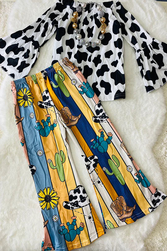 Cow Print Cactus Set