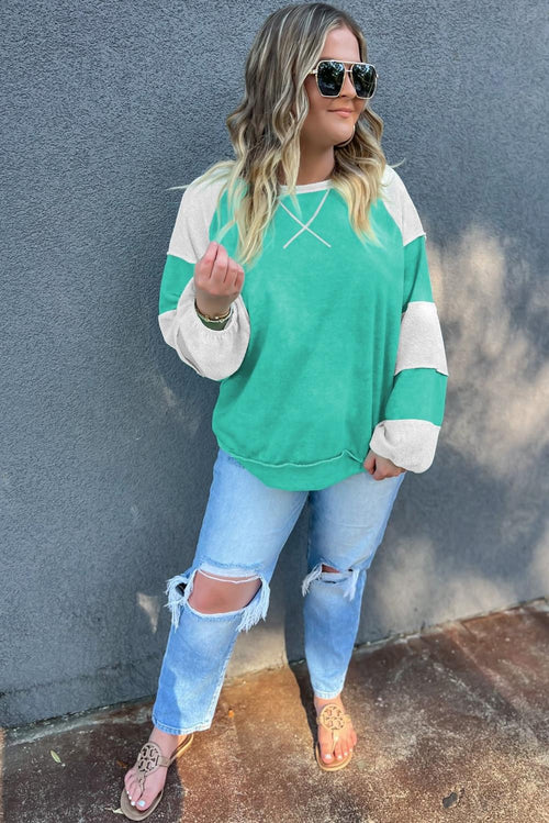 Aruba Blue Colorblock
Cross Seam Plus Sweatshirt