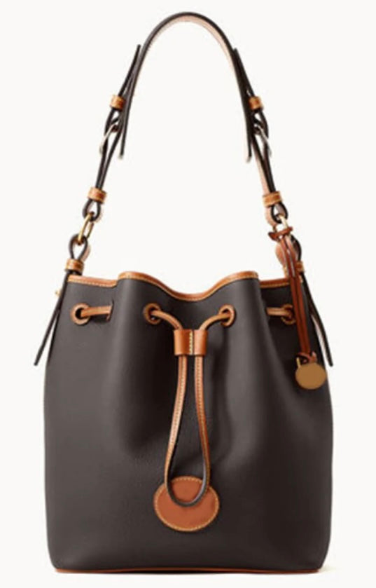 PU Drawstring Bucket Bag