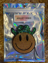 Load image into Gallery viewer, Glitter Cowboy Smiley Car Freshie
