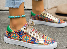 Load image into Gallery viewer, Gold Hippy Sneakers
