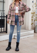 Load image into Gallery viewer, Mandy Plaid Button Up Long Sleeve Shirt
