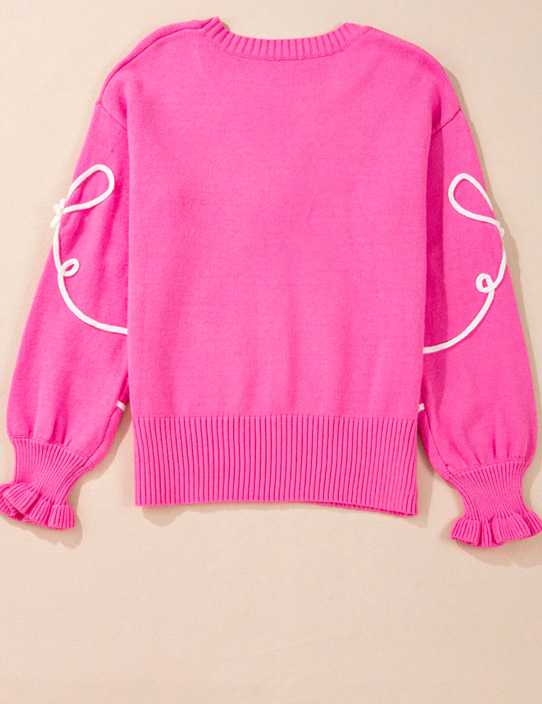 Corded Flower Bow Sweater