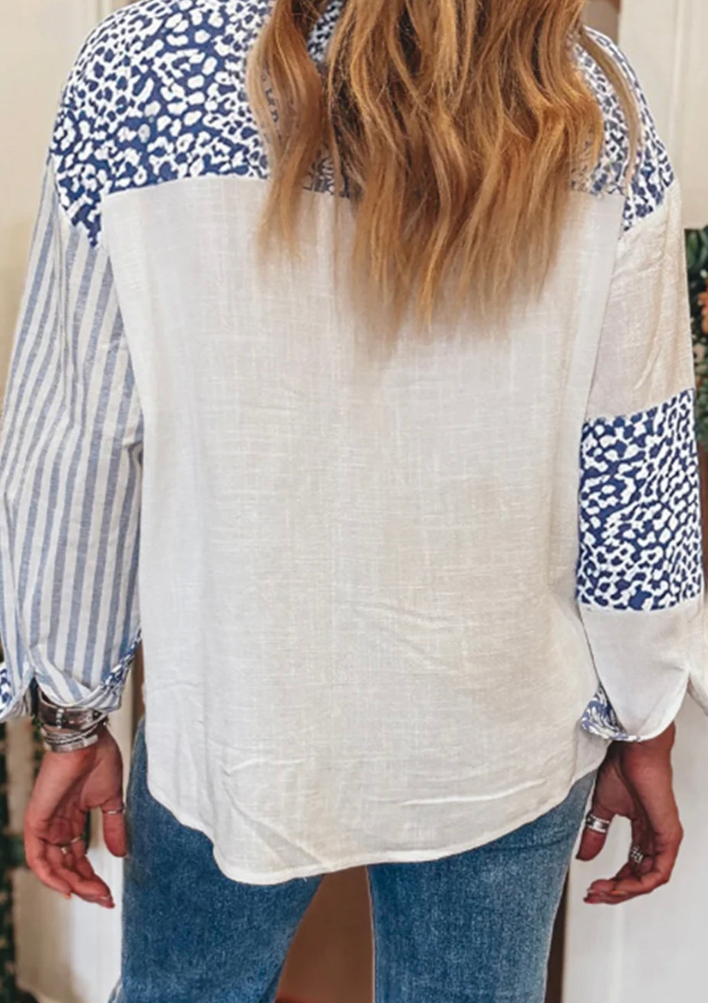 Leopard Striped Western Casual Shirt