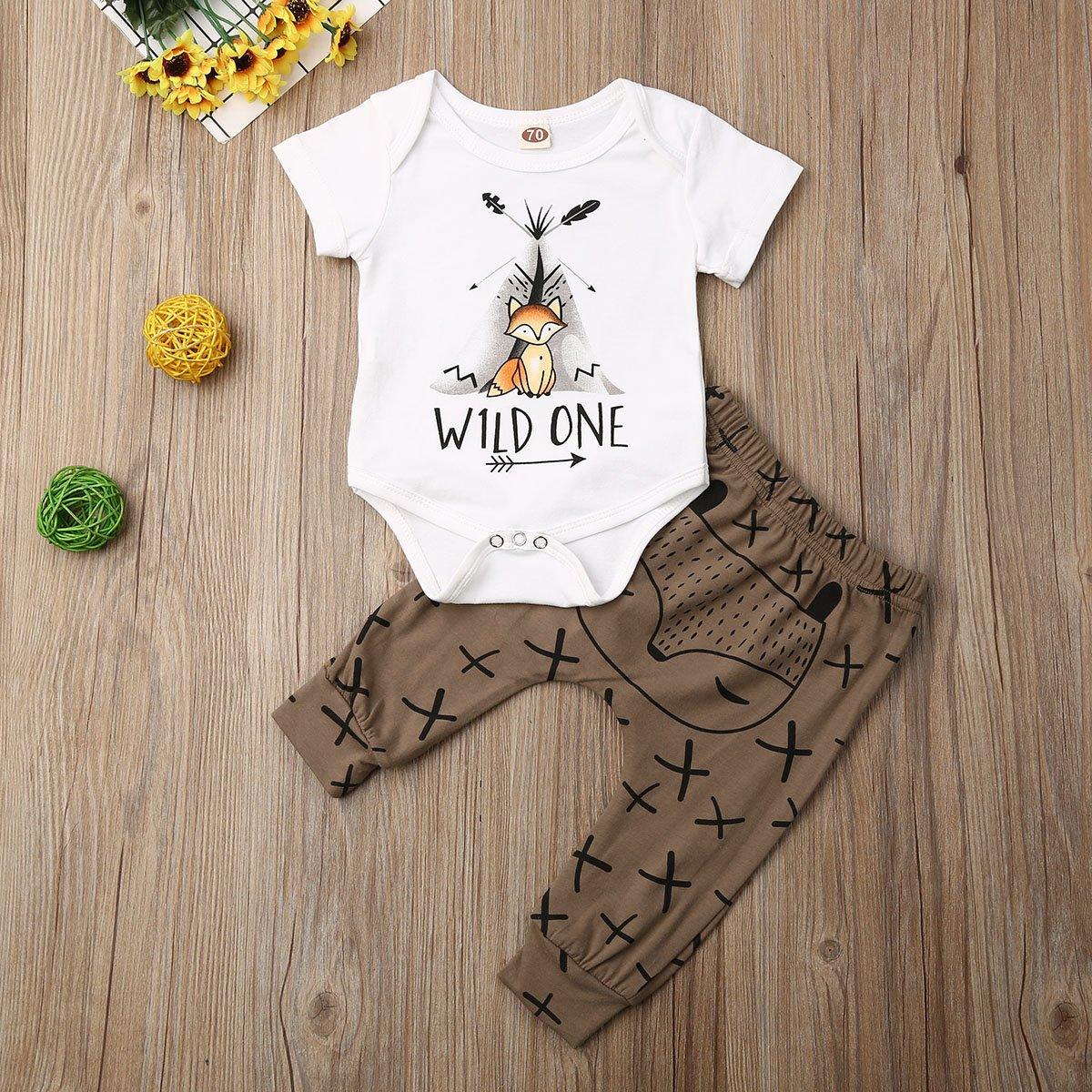 Cartoon Animals Print Short Sleeve Romper for Newborn Baby Boy/Girl Clothes In Autmn Style For Boys And Girls Stevvex